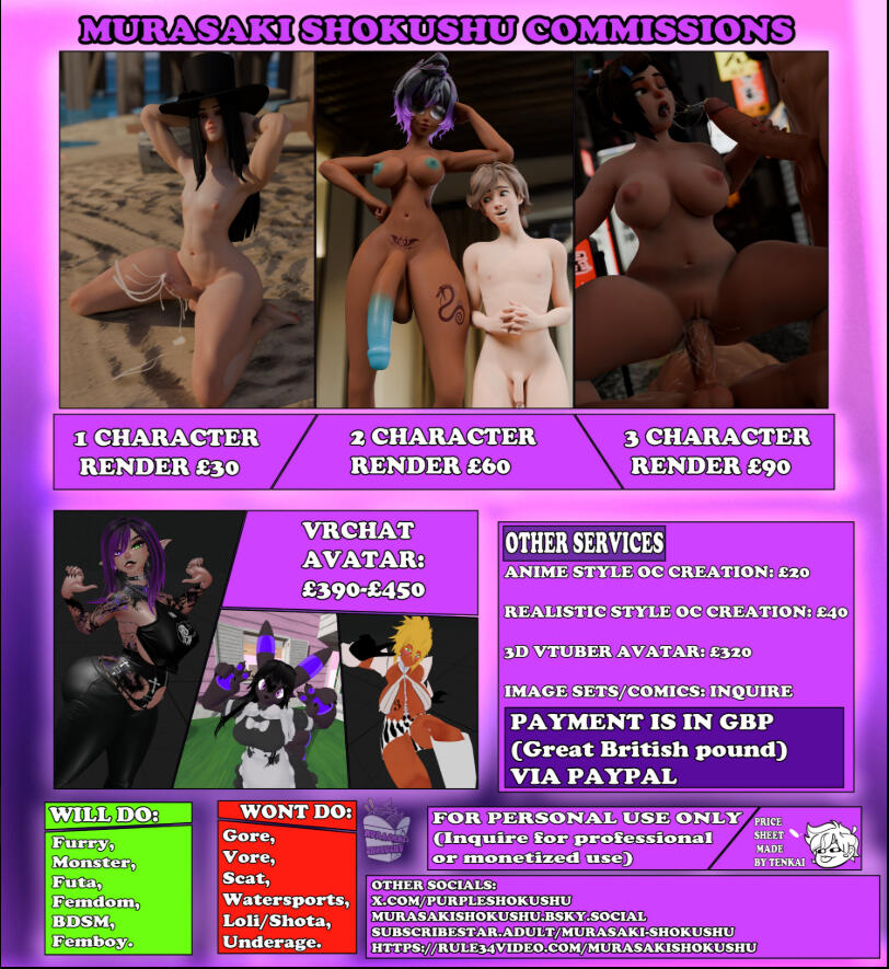 My prices and I'm open to bartering